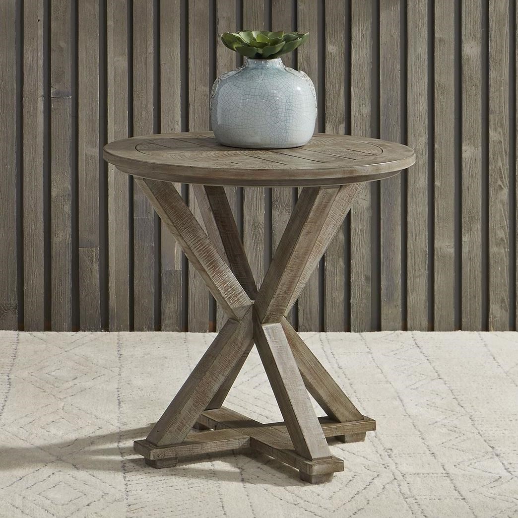 Round end shop tables farmhouse